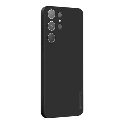 PINWUYO For Samsung Galaxy S25 Ultra Phone Case  Soft Matte TPU Mobile Back Cover - Black