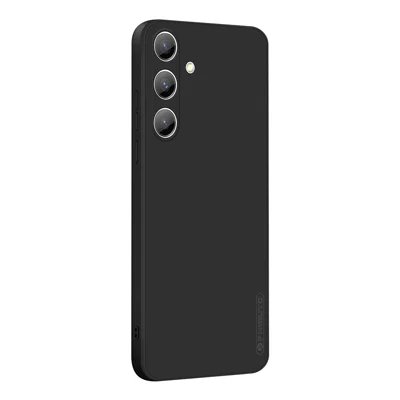 PINWUYO For Samsung Galaxy S25+ Phone Case  Soft Matte TPU Mobile Back Cover - Black