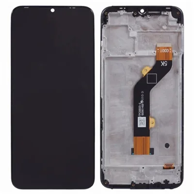 For TECNO Spark Go 2022 4G KG5 Grade C LCD Screen and Digitizer Assembly + Frame Part (Without Logo)