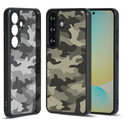 IBMRS For Samsung Galaxy S25 Case TPU + PC Heavy Duty Shockproof Phone Cover Camera Protection - Artistic Camouflage