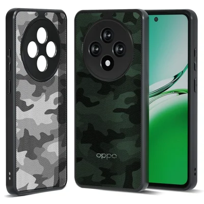 IBMRS Dla Oppo Reno12 F 5G / Reno12 F 4G / F27 5G Etui TPU + PC Wytrzymałe Antywstrząsowe Pokrowiec na Telefon Ochrona Aparatu - Artystyczne Kamouflage