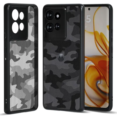 IBMRS Etui na Motorola Edge 50 5G, TPU + PC, Wytrzymałe Antywibracyjne Pokrowiec z Ochroną Aparatu - Artystyczny Kamrat