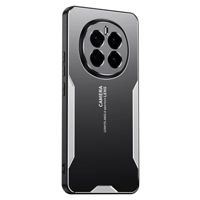 Telefoonhoesje voor Honor Magic7 5G Aluminiumlegering TPU PC Achterklep - Zilver