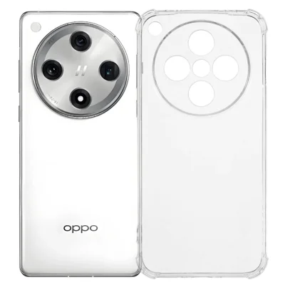 För Oppo Find X8 5G mobilskal förstärkt fyra hörn mot stötar klart TPU-hölje