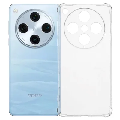 För Oppo Find X8 Pro 5G mobilskal förstärkt fyra hörn mot fall klart TPU-hölje