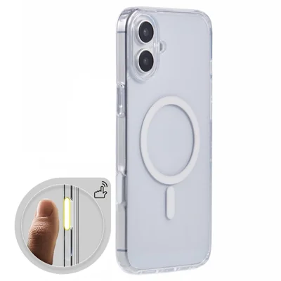 X-LEVEL For iPhone 16 Plus Case Compatible with MagSafe TPU+PC Clear Back Cover with Camera Control Button