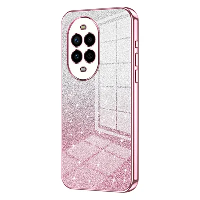 For Huawei nova 13 Pro 5G Case Elektrisk Belagt Gradient Glitter TPU Telefondæksel - Pink