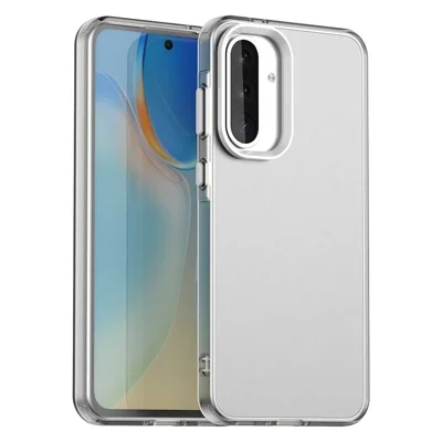 For Samsung Galaxy A36 5G / A56 5G Case PC+TPU+PET Matte Anti-Drop Phone Back Cover - White