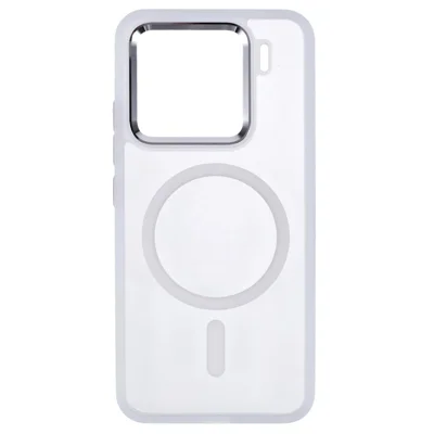Voor Xiaomi 15 Hoes Compatibel met MagSafe Anti-val TPU+PC Telefoonhoes - Transparant