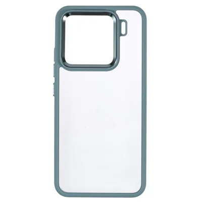 Voor Xiaomi 15 Hoesje Anti-Val TPU+PC Transparant Telefoonhoesje - Cyaan