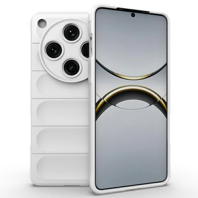 For Oppo Find X8 5G Case Anti-Drop Soft TPU Rugged Phone Back Cover - White