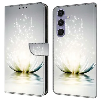 For Samsung Galaxy S25+ Case 3D Pattern PU Leather Wallet Phone Cover with Stand - Lotus