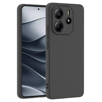 Voor Xiaomi Redmi Note 14 4G (163,25 mm) hoesje slank TPU mat glanzend telefoonhoes