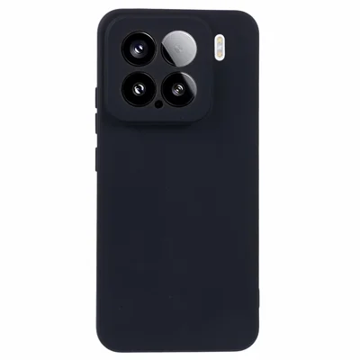 Voor Xiaomi 15 Hoes Precieze Uitsparingen Rechte Rand TPU Stootvaste Telefoonhoes - Zwart