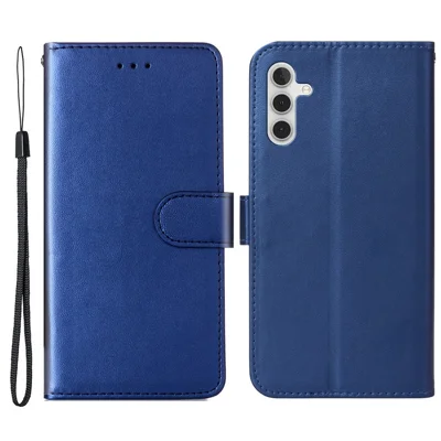 Til Samsung Galaxy A17 5G / A17 4G / A26 5G Taske med Kortholder PU Læder Flip Wallet Telefondæksel - Blå