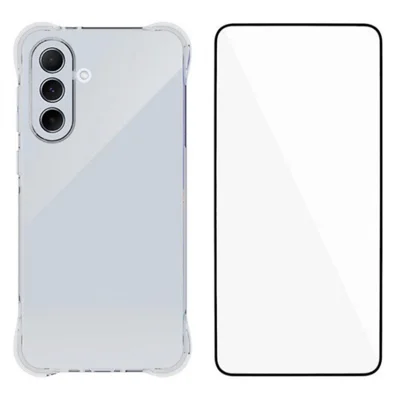 WANLONFENG WL-serie för Samsung Galaxy A56 5G TPU-hölse 2,0 mm mobilhölse med temperskärmsskydd