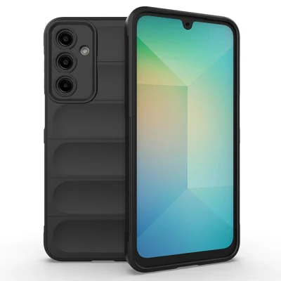For Samsung Galaxy A36 5G / A56 5G Case Anti-Drop Soft TPU Rugged Phone Back Cover - Black