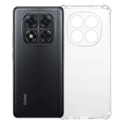 KALEBOL For Xiaomi Redmi Note 14 Pro+ 5G / Note 14 Pro 5G / Poco X7 5G Clear Phone Case  1.5mm TPU Shockproof Phone Cover - Transparent