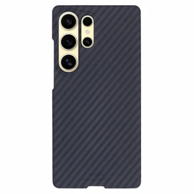 X-LEVEL For Samsung Galaxy S25 Ultra Case Camera Protection Hard PC Phone Cover Carbon Fiber Texture