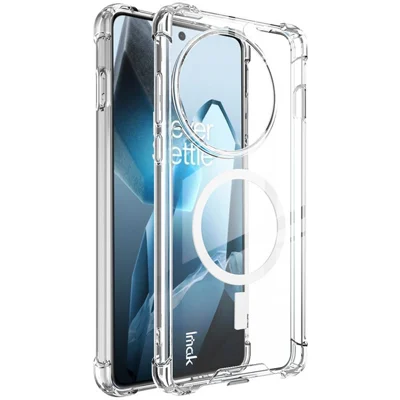 IMAK For OnePlus 13 Clear Magnetic Case Shockproof PC+TPU Phone Cover