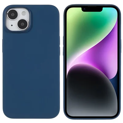 Protective Case for iPhone 14 Plus Magnetic Phone Case Anti-Fall Silicone Case Anti-Scratch Phone Cover - Blue