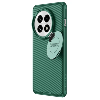 NILLKIN Camshield Prop Magnetic Serie til OnePlus 13 Taske Kompatibel med MagSafe PC+TPU Telefonbeskyttelse med Kamerabeskyttelse - Grøn
