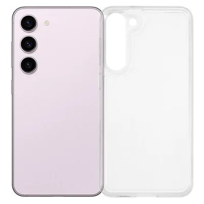 For Samsung Galaxy S23+ Case HD Clear Soft TPU Phone Back Cover Airbag Protection