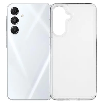 Voor Samsung Galaxy A55 5G hoesje HD Clear zacht TPU telefoon achterkant Airbag bescherming
