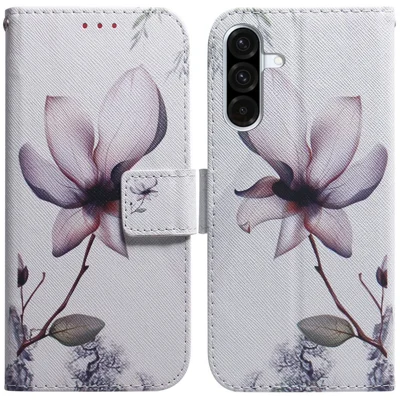For Samsung Galaxy A18 5G / A17 5G / A17 4G / A26 5G Wallet Case Pattern Print Leather Phone Cover - Pink Flower