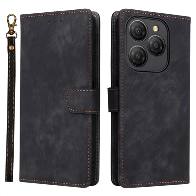 For Blackview Shark 9 5G Wallet Case RFID Blocking PU Leather Cover Stand View - Black