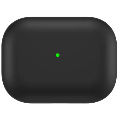 ENKAY HAT PRINCE Silicone Case for Apple AirPods Pro 2, Bluetooth-compatible Earbuds Drop-proof Ultra Thin Protective Cover - Black
