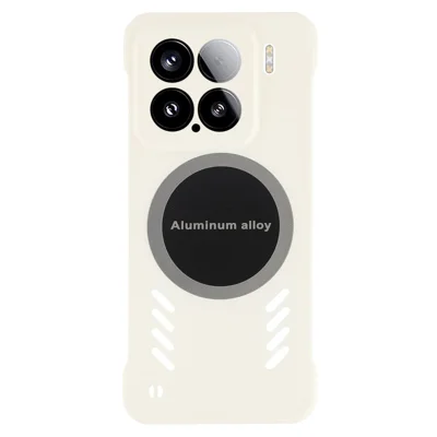 Voor Xiaomi 15 Hoes Hard PC Randloos Warmteafvoer Telefoonhoes - Wit