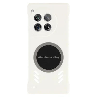 For OnePlus 12 5G Case Hard PC Frameless Heat Dissipation Phone Cover - White