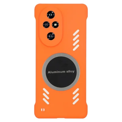 For Honor 200 5G Case Hard PC Frameless Heat Dissipation Phone Cover - Orange