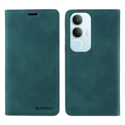 BETOPNICE 003 For vivo Y29 5G / Y19s 4G Wallet Case Leather Phone Cover with Stand - Green