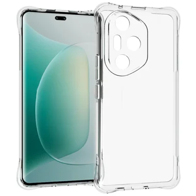 För Honor 300 Pro TPU-hållare Icke-sliprande Transparent mobilhölje