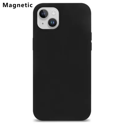 Bulk Purchasing For iPhone 15 Plus Case Compatible with MagSafe Fiber Lining Silicone Phone Back Cover - Black