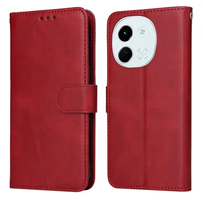For TECNO Spark 30 5G / Pova 6 Neo 5G Case Wallet PU Leather Folio Flip Phone Cover - Red