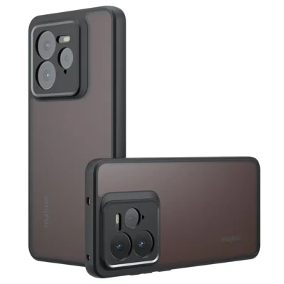 For Realme GT 7 Pro 5G Case Skin-Touch TPU + PC Matte Phone Back Cover, Transparent Black