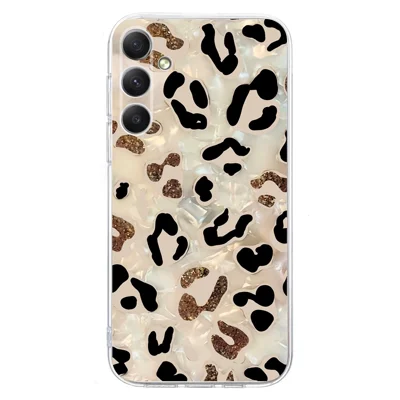Voor Samsung Galaxy A26 5G Hoesje met Patroonafdruk Stootvaste Zachte TPU Telefoonhoes - Luipaardprint
