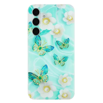 For Samsung Galaxy A36 5G Case Soft TPU Phone Back Cover Pattern Printing - Butterfly Flower