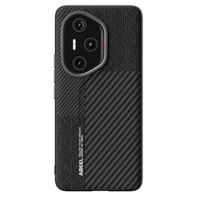 ABEEL For Honor 300 Pro Magnetic Case PC + TPU + Aluminum Alloy + PU Leather Slim Phone Back Cover - Texture 3