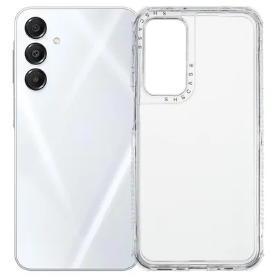لـ Samsung Galaxy A36 5G / A56 5G غطاء شفاف كريستالي 3 في 1 واقي من الصدمات مصنوع من PC + TPU