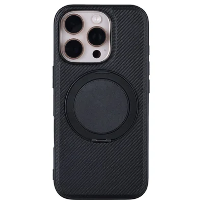 VILI TCY Series for iPhone 16 Pro Magnetic Phone Case Ring Kickstand PC TPU Back Cover