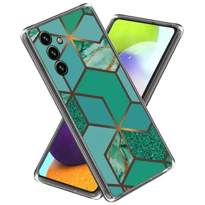 Samsung Galaxy S25+ hoesje met abstract marmeren patroon TPU telefoonhoes - Stijl D