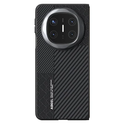 ABEEL لجهاز Huawei Mate X6 غطاء مغناطيسي من البلاستيك + سبائك الألومنيوم + جلد PU - ملمس 3