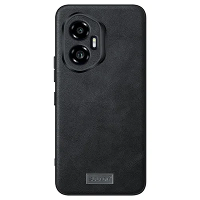 SULADA For Honor 300 Case PU Leather + TPU + PC Back Phone Cover - Black