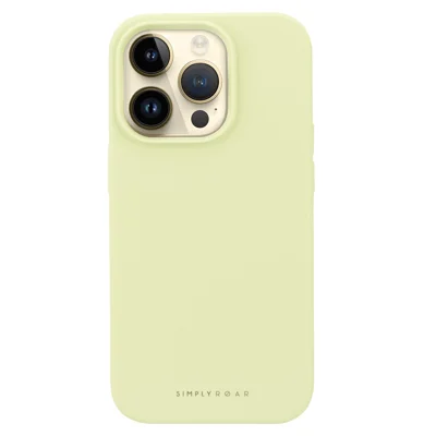 SIMPLY ROAR For iPhone 13 Pro Silicone Case Morandi Color Mobile Cover - Light Green
