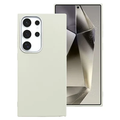 SIMPLY ROAR For Samsung Galaxy S23 Ultra Case Textured TPU Shockproof Phone Cover - White
