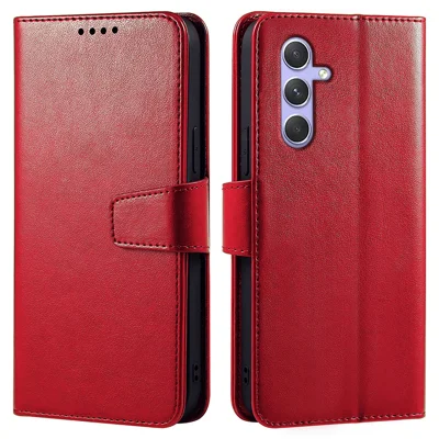For Samsung Galaxy A05s 4G Case Stand Card Holder Wallet Leather Phone Cover - Red
